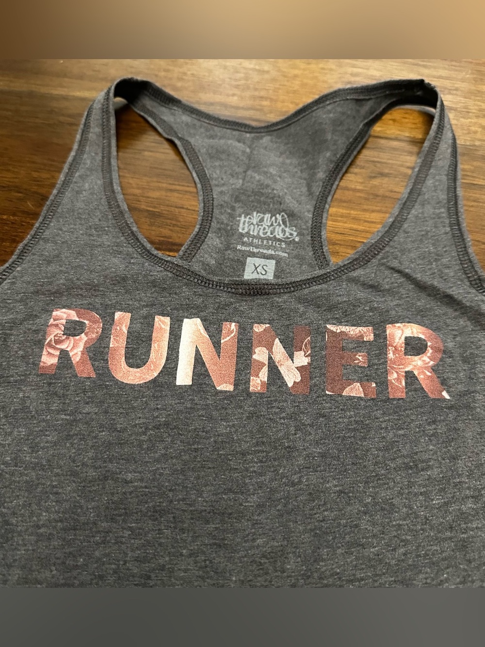 Raw Threads Runner Racerback Tank Top XS - Picture 2 of 4
